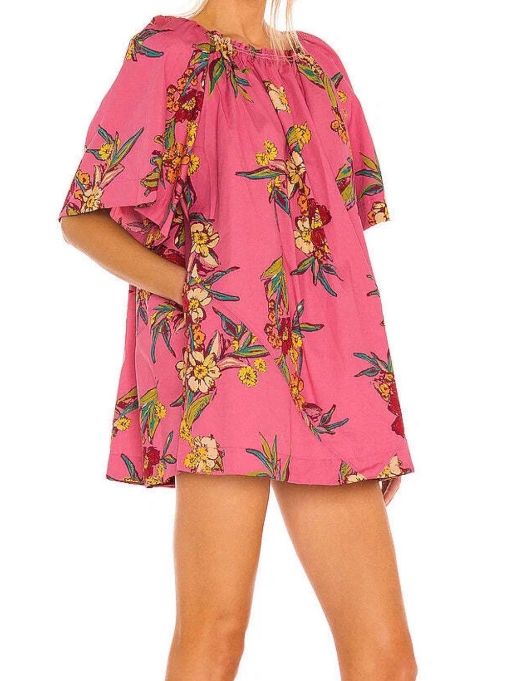Free People Womens Jodie Floral-Print Tunic/dress Small